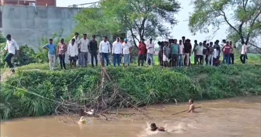 चंदौली नहर में डूबे भाई-बहन का झूला हादसा