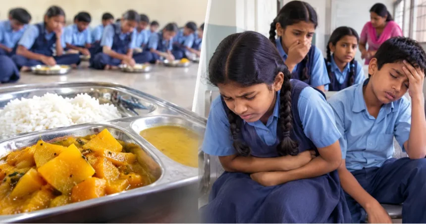 कोटा मिड-डे मील खाने के बाद अस्पताल में भर्ती बच्चे