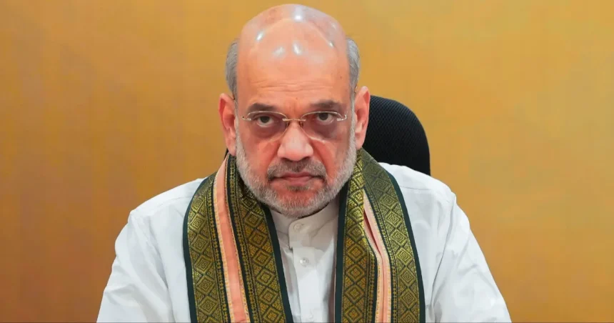 अमित शाह कांग्रेस पर हमला करते हुए मुंबई कार्यक्रम में