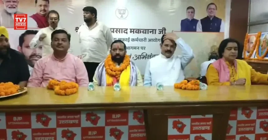राष्ट्रीय सफाई कर्मचारी आयोग के अध्यक्ष भगवत प्रसाद मकवाना