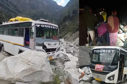 Chamoli bus accident brake fail near Badrinath route