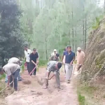 Champawat Pati road NOC villagers shramdan