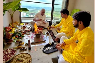 नैंसी कुमारी गृह प्रवेश मुंबई नया घर फोटो