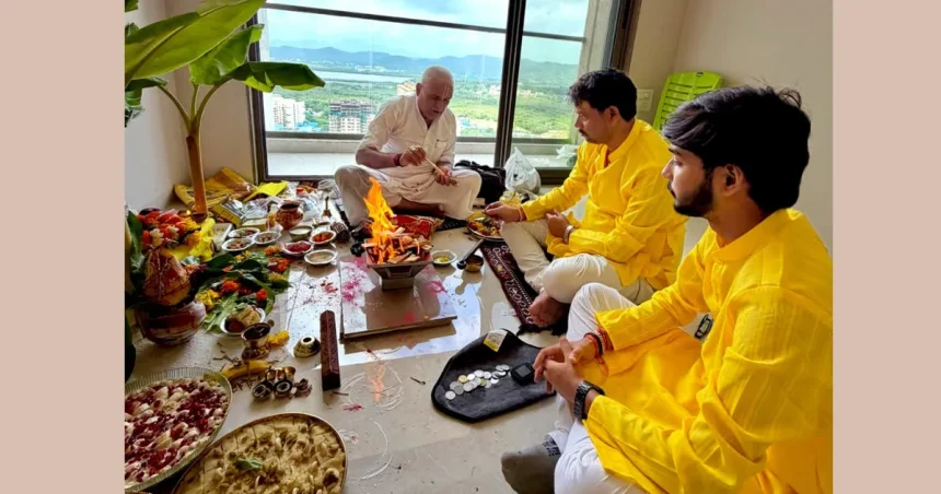 नैंसी कुमारी गृह प्रवेश मुंबई नया घर फोटो