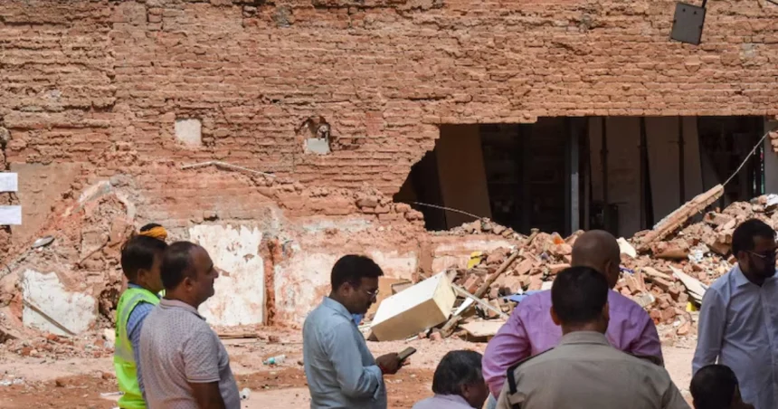 Satya Niketan Building Collapse