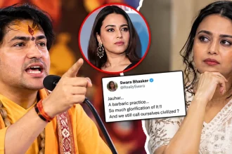 Swara Bhasker Jauhar Controversy पर धीरेंद्र शास्त्री की तस्वीर