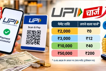 UPI चार्ज: ₹2,000 से ₹50,000 पर कितना शुल्क?