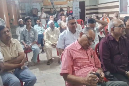 जय प्रकाश अग्रवाल मंगलौर में वैश्य धर्मशाला में स्वागत के दौरान